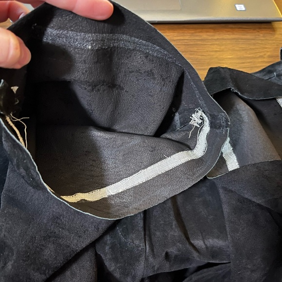 90s Lauren Ralph Lauren Leather Suede Lace-Up Pants - Picture 13 of 15